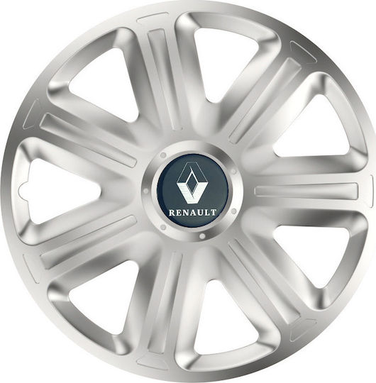 Versaco Set Capace De Roți Auto Comfort Compatibilitate Renault 4 Bucăți 15 Argintii