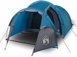 vidaXL Camping Tent Blue for 4 People 360x135x105cm