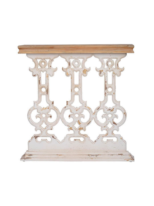 Wooden Console Table Καφέ Πατίνα L81xW30xH82cm