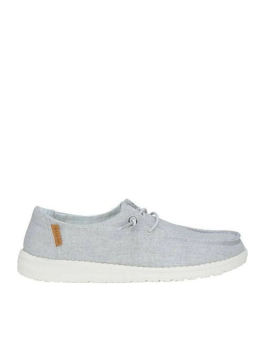 Wendy Chambray Γυναικεία Μοκασίνια Light Grey