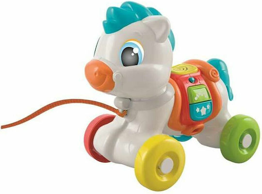 Clementoni Pull-Along Toy Baby Pony with Sounds for 6++ Months