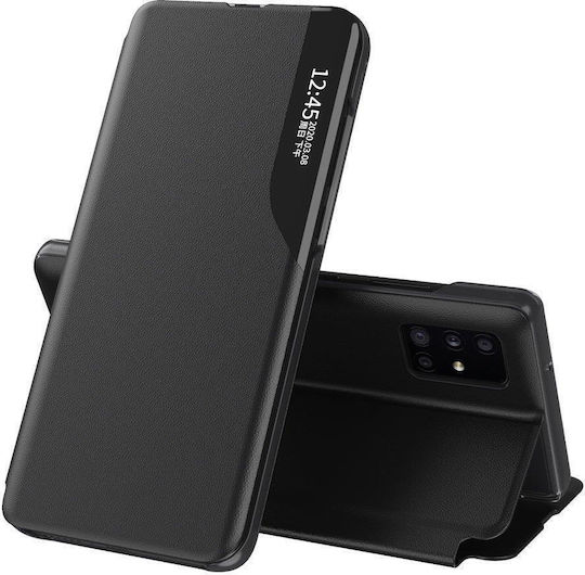 Techsuit Efold Buchen Sie Kunststoff / Synthetisches Leder Schwarz (Samsung Galaxy A55 5G)