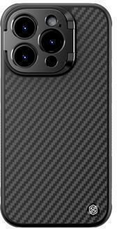 Nillkin Fiber Series Back Cover Aramid Fiber Magnetic Negru (iPhone 15 Pro Max)