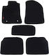 Autopataki Set of Front and Rear Mats 5pcs for Toyota Avensis Black