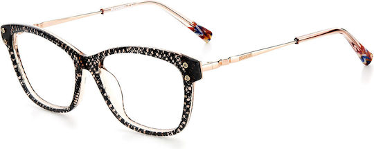 Missoni Women's Acetate Prescription Eyeglass Frame Black MIS 0006 KDX
