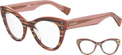 Missoni Damen-Acetat-Brillengestell MIS 0065 ONS