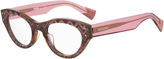 Missoni Rame Ochelari Pentru Femei Maro MIS 0066 L93