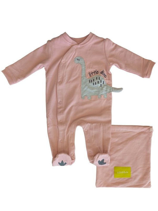 Losan Baby Bodysuit Set Pink