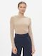Vero Moda Women's Blouse Long Sleeve Beige