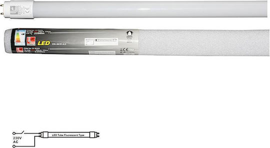 Adeleq Bec LED 24W Tip Tub 150εκ. pentru Soclu G13 și Formă T8 Alb cald