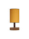 Megapap Holz Table Lamp E27 with Gelb Shade and Base