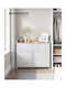Storage Drawers Made of Wood & Fabric with 7 Drawers L98xW28.5xH85cm