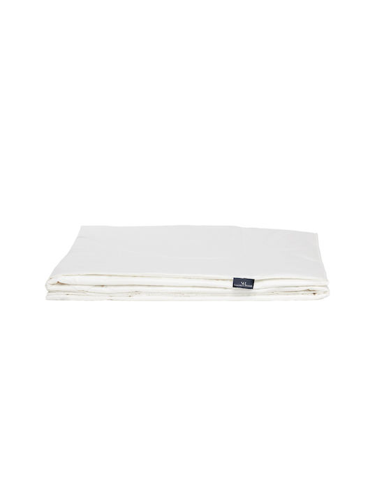 Valeria Home Set De Husă De Pătură Simplă Din Mătase 140x200cm Bej 150 GSM