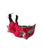 Carnival Mask Sequins Red