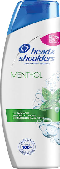 Head & Shoulders Menthol Σαμπουάν κατά της Πιτυρίδας για Όλους τους Τύπους Μαλλιών 360ml