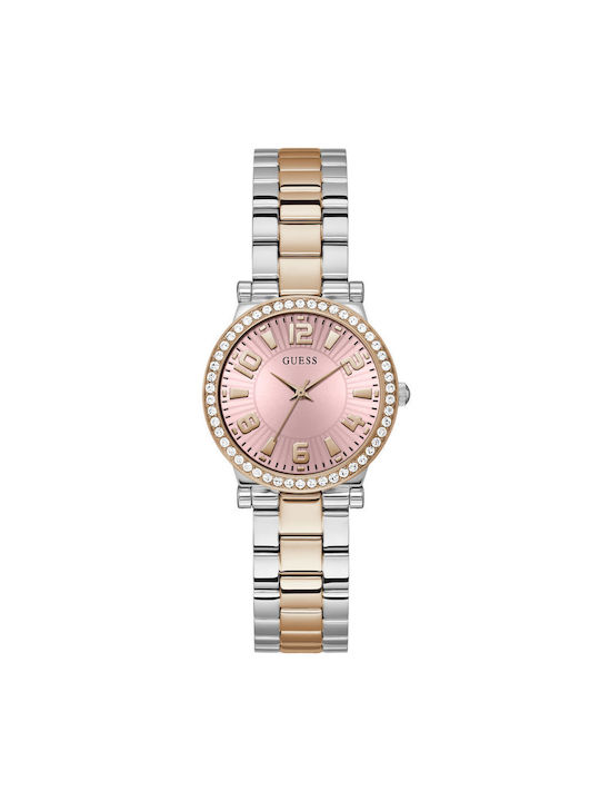 Guess Watch with Pink Gold Metal Bracelet