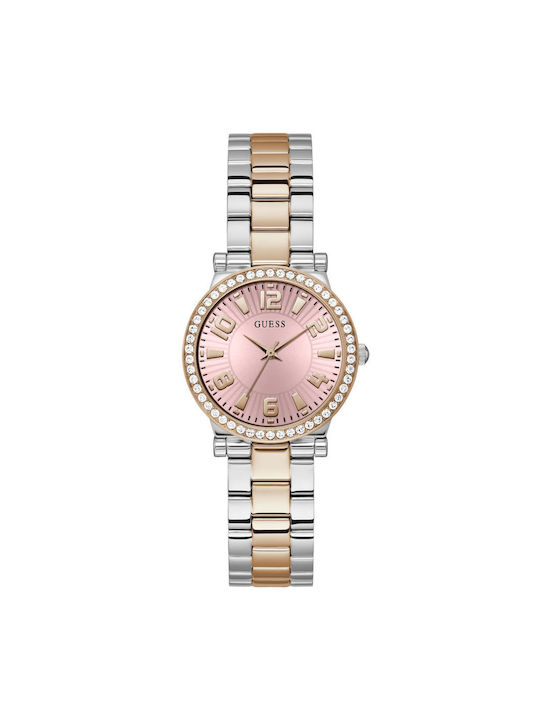 Guess Uhr mit Rose Gold Metallarmband