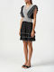 Silvian Heach Καλοκαιρινό Mini Φόρεμα BLACKWHT