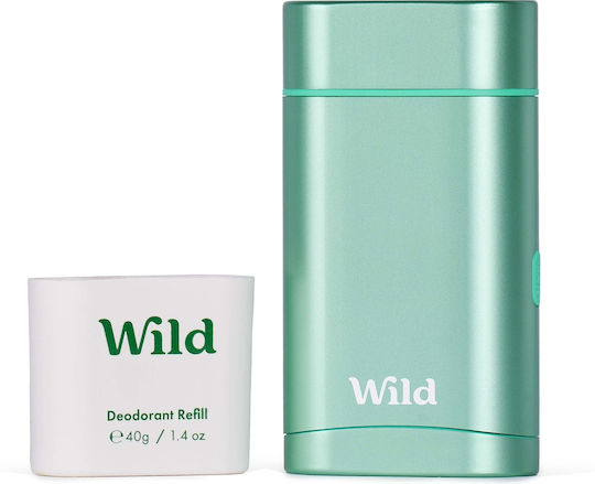 Wild Fresh Cotton And Sea Salt in schwarzem Gehäuse Deodorant als Balsam 40gr