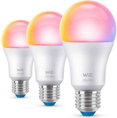 WiZ Smart Λάμπα LED 60W για Ντουί E27 και Σχήμα A60 RGB