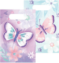 Amscan Hârtie Geantă pentru Cadou cu Tema "Fluturi" Multicoloră 8buc