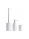 Espiel Ceramic Bathroom Accessory Set White 3pcs