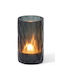 Philippi Sofia Night Blue Candle Holder Glass in Black Color 5x5x8cm 1pcs