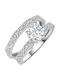 Brizzling Einzelstein aus Silber mit Diamant