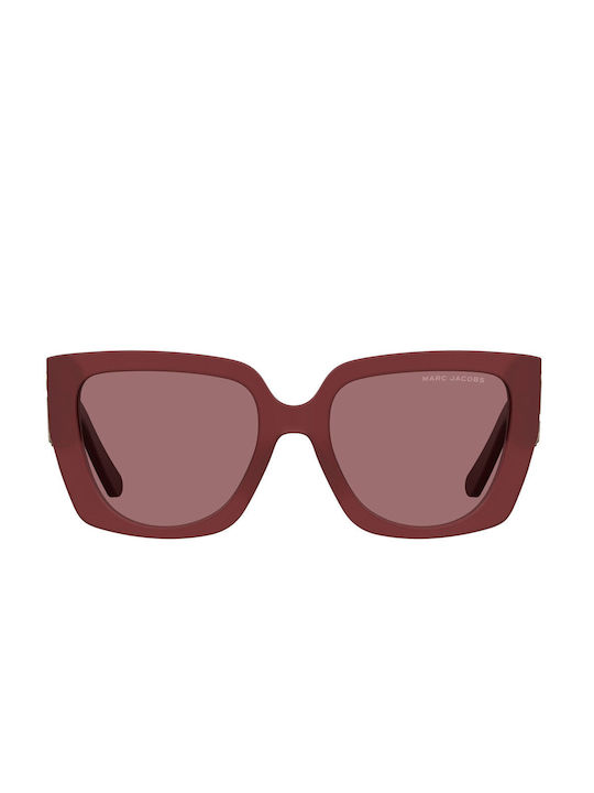 Marc Jacobs Women's Sunglasses with Burgundy Plastic Frame and Red Lens MARC 687/S C9A