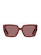 Marc Jacobs Sonnenbrillen mit Burgundisch Rahmen und Rot Linse MARC 687/S C9A