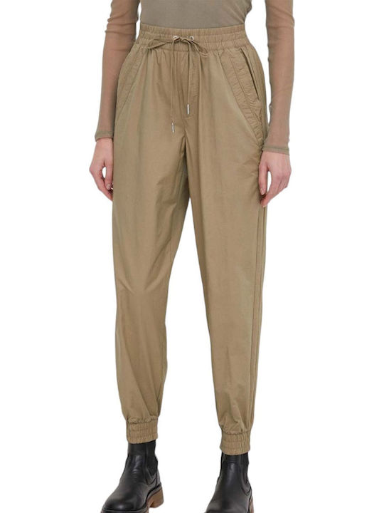 Women's Fabric Trousers Khaki