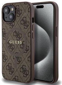 Guess 4g Colored Back Cover Synthetic Brown (iPhone 15)
