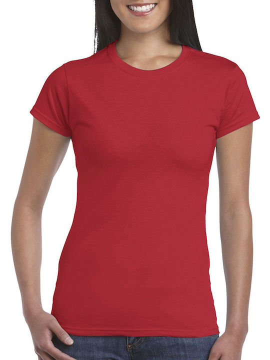 Gildan Women's Short Sleeve Promotional T-Shirt Red 64000L