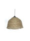 Zaros Pendant Light Beige with Rope for Socket E27 36x24x24cm