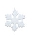 Decorative Hanging Snowflake Ornament White 20x20cm