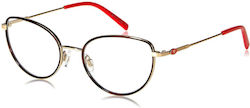 Missoni Damen Metallisches Brillengestell Gold ...