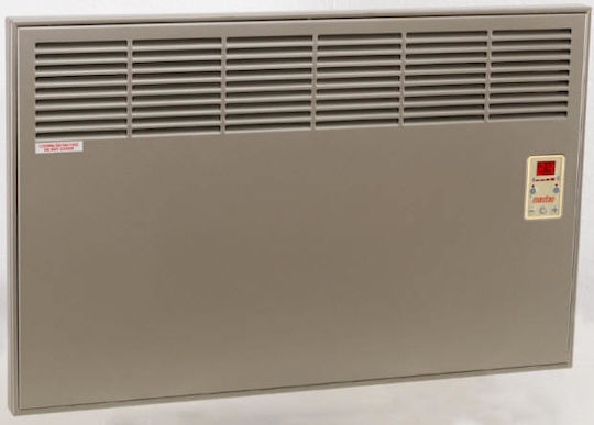 Vigo Konvektorheizung Wand 1000W mit elektronischem Thermostat 45x8cm Silber