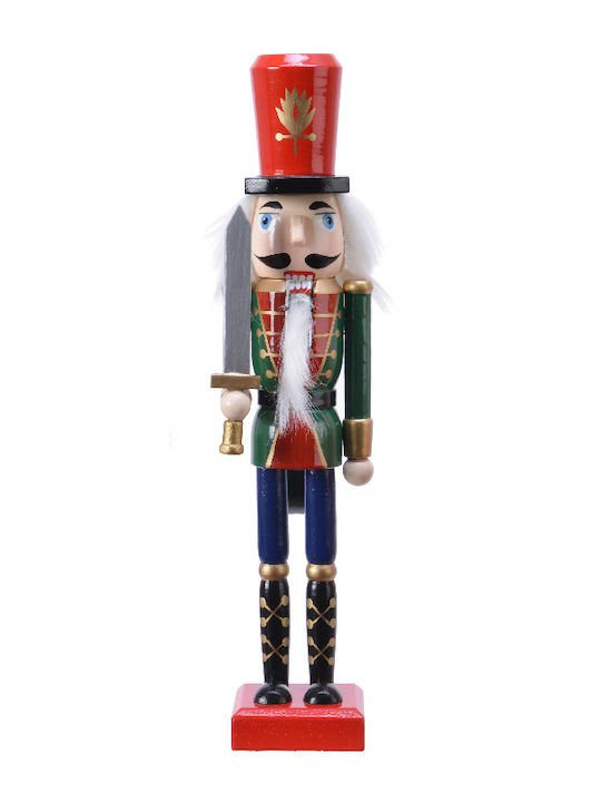 Kaemingk Wooden Christmas Nutcracker 25cm