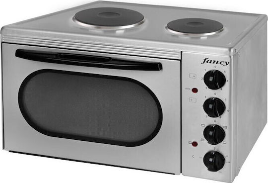 Fancy 0154 & Light Elektrisches Kochfeld 30,5l mit 2 Kochfeldern Silbern