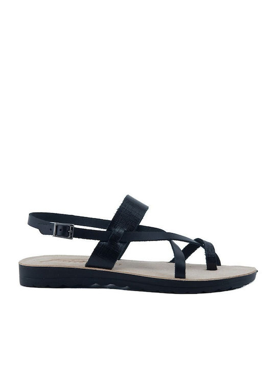 Fiore Collection Leather Women's Sandals Black