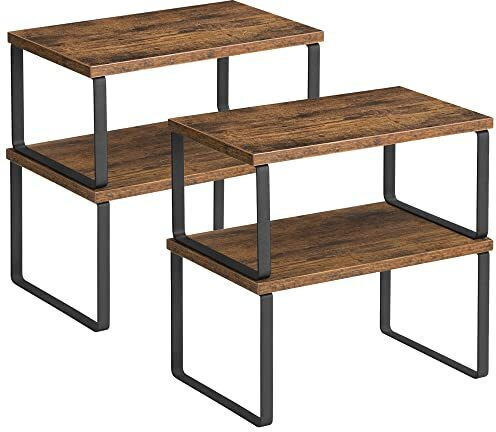 Songmics Shelf / Organization Rack Metal 29.7x19.5x15.5cm Black