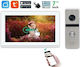 Joytimer Wireless Video Intercom Set Wi-Fi White