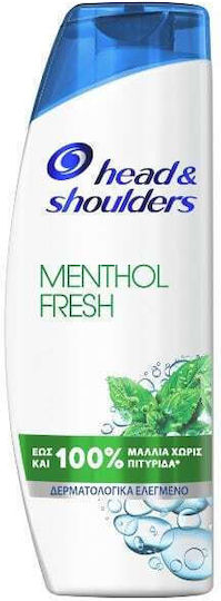 Head & Shoulders Menthol Fresh Σαμπουάν κατά της Πιτυρίδας για Όλους τους Τύπους Μαλλιών 360ml