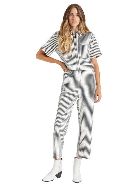 Brixton Women's One-piece Suit White/Blue