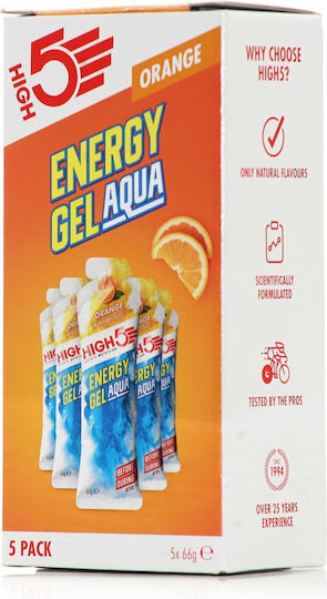 High5 Energy Gel Aqua Orange 5 x 66gr