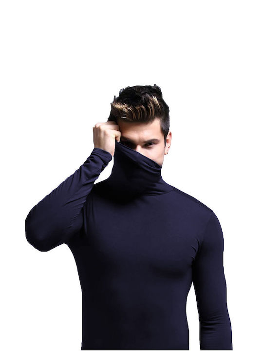 Join Men's Blouse Turtleneck BLUE