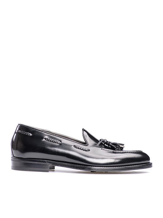 Leder Herren Mokassins in Schwarz Farbe
