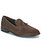 Clarks Suede Ανδρικά Loafers σε Καφέ Χρώμα
