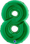 Balloon Jumbo Number 8 Green 100cm