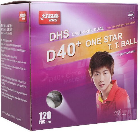 DHS D40+ 72804 Μπαλάκια Ping Pong 1-Star 120τμχ
